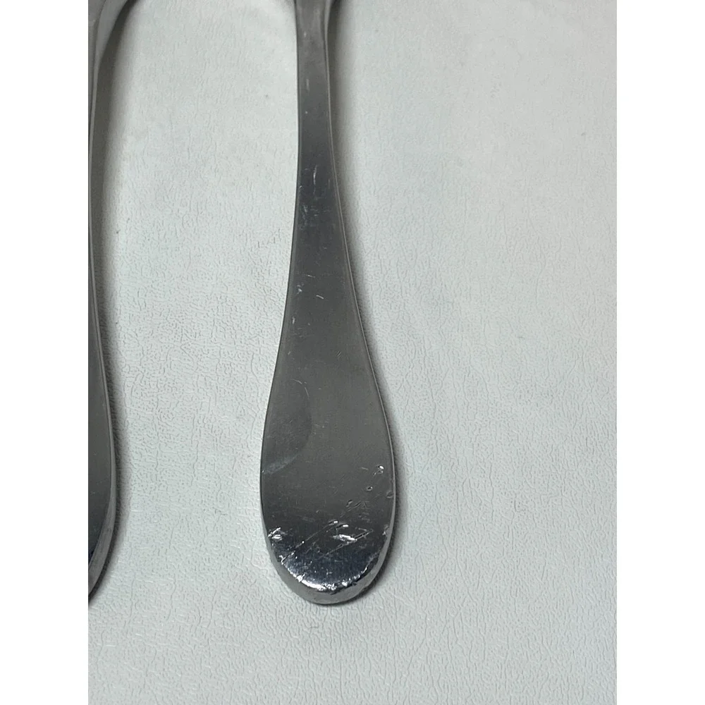 Knork Replacement Flatware (5 Piece) Matte Silver‎ Butter Fork Knives Soup Spoon